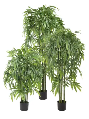 Kunstplant Bamboe Groen 170cm – volle, natuurgetrouwe nepbamboeplant met groene stammen. Ideaal voor etalages, beursstands en evenementen.