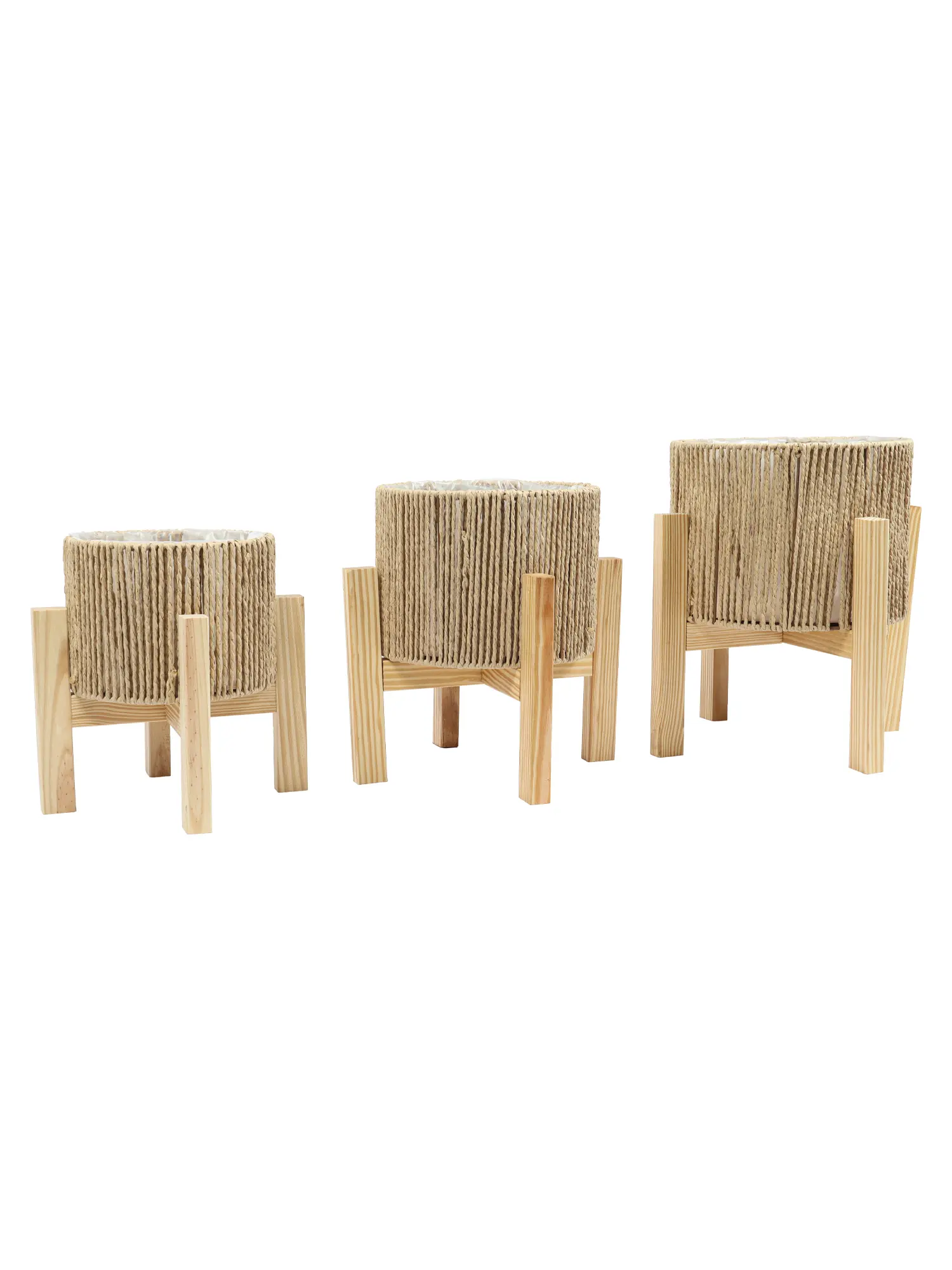 Sizaltouw mand met standaard – duurzaam en decoratief – Kunstpalm.nl