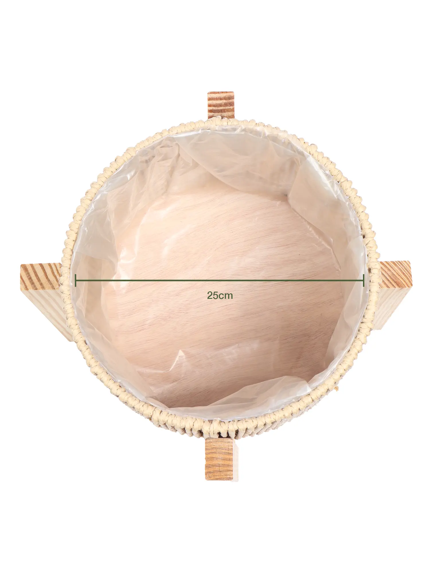 Kunstplanten mand met houten standaard – 28,5 cm – Kunstpalm.nl