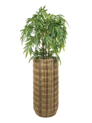 Natuurlijke hoge kunstriet plantenpot – 91cm hoog