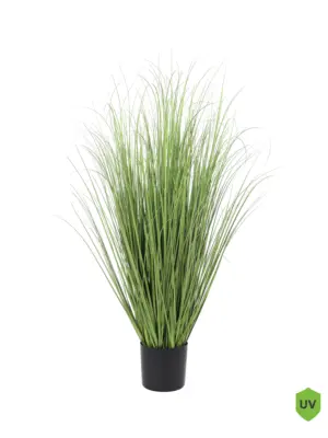 Kunstplant Gras Deluxe UV 70cm – compacte nepgrasplant in pot met UV-filter van Kunstpalm.nl