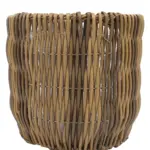 Kunstrotan plantenpot naturel Ø40 – 36cm hoog
