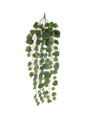 Kunst Hangplant Druivenblad 110cm – natuurgetrouwe hangplant met gekartelde bladeren en groene nuances verkrijgbaar bij Kunstpalm.nl