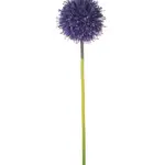 aarse kunstallium van Kunstpalm.nl met diep paarse bloem en realistische bladeren.