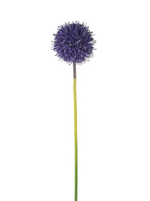 aarse kunstallium van Kunstpalm.nl met diep paarse bloem en realistische bladeren.