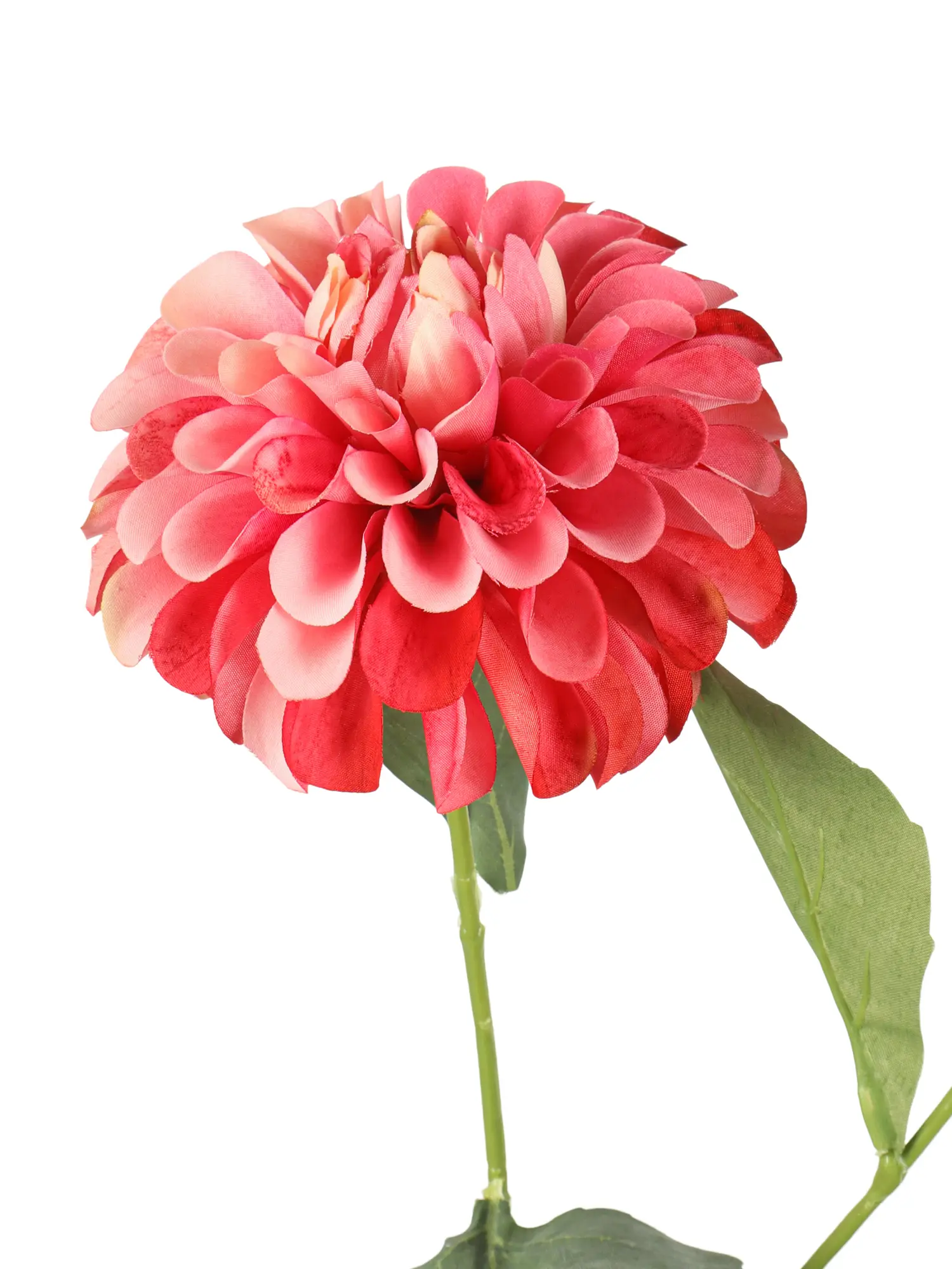 Dahlia Kunstbloem Rood Wit als onderhoudsvrije decoratie.