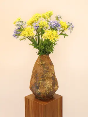 Kunstbloem Agapanthus Geel onderhoudsvrij.