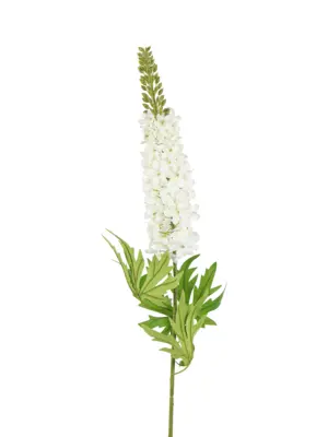 Kunstbloem Delphinium Wit natuurgetrouw.