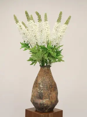 Kunstbloem Delphinium Wit in boeket.