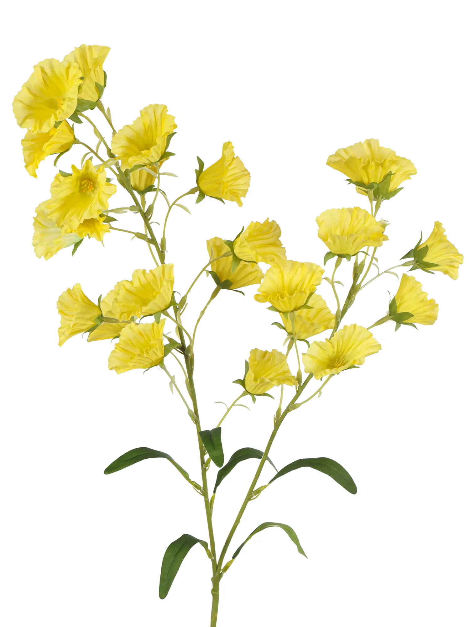 Kunstbloem Klokjesbloem Geel onderhoudsvrij.