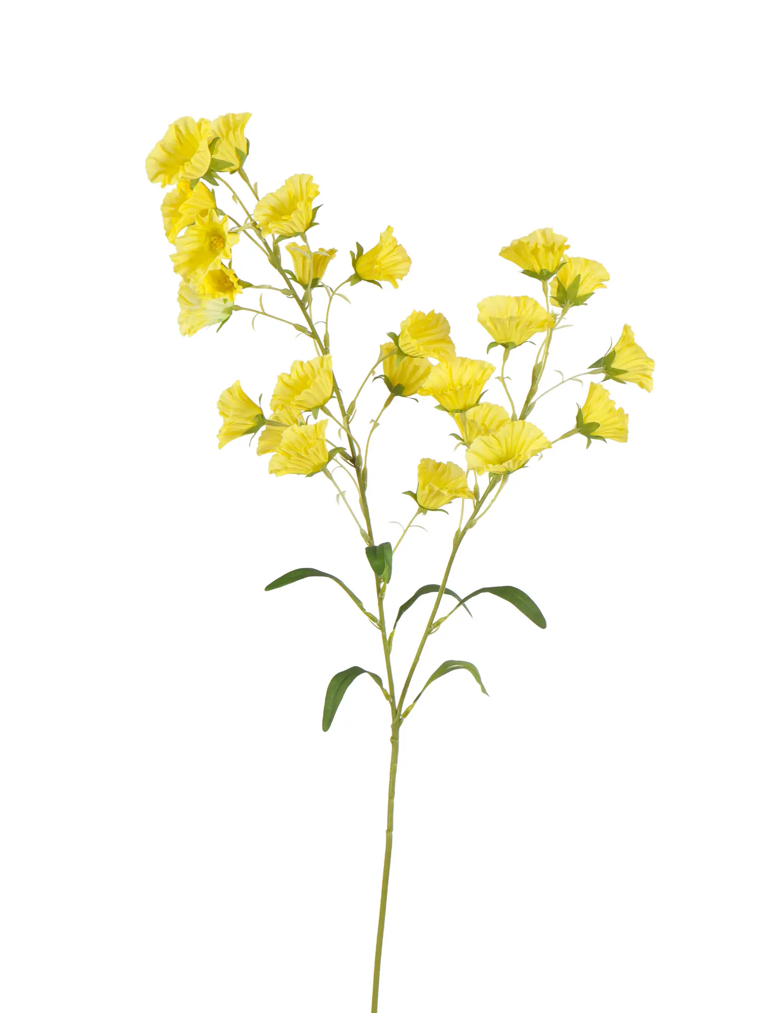 Kunstbloem Klokjesbloem Geel met 25 bloemen.