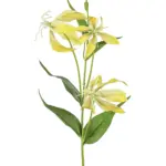 Kunstbloem Gloriosa Geel met 3 grote bloemen.