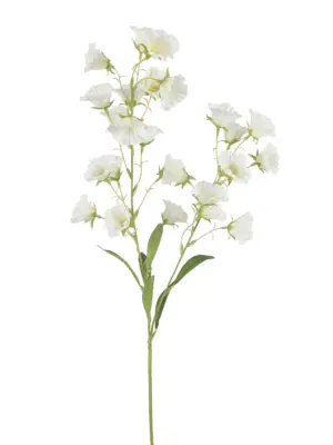 Kunstbloem Klokjesbloem Wit met 25 bloemen.